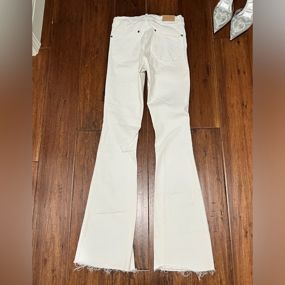 M.i.h. Power White Marakesh Stretch Slim Kick Flare Jean Sz 26 - Picture 8 of 11